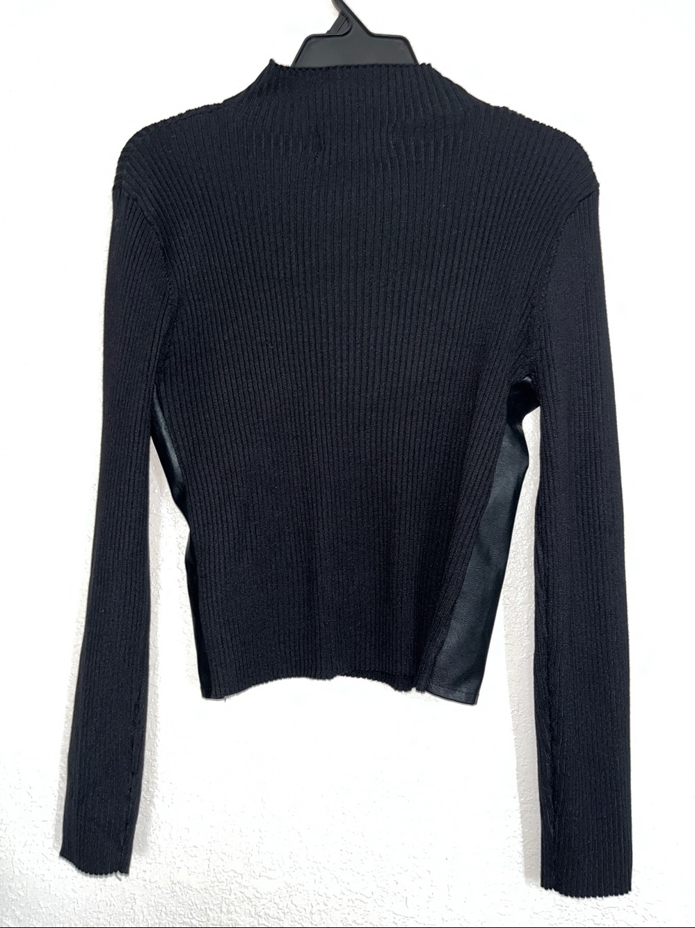 Madden Girl xl sweater with faux leather side panels. - Picture 2 of 5